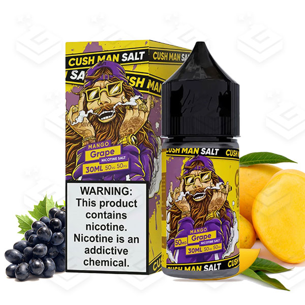 سالت سری کاشمن انگور انبه کمپانی نستی | Nasty Salt Cush Man Series Mango Grape 30ml سالت سری کاشمن انگور انبه کمپانی نستی | Nasty Salt Cush Man Series Mango Grape 30ml