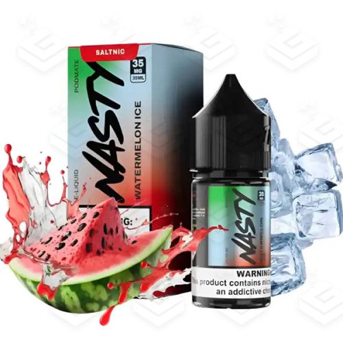 سالت هندوانه یخ نستی از کالکشن جدید پاد میت | Nasty PodMate Watermelon Ice