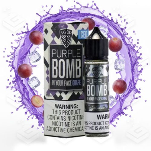 ایجوس بمب انگور یخ کمپانی ویگاد | VGOD Iced Purple Bomb E-Juice 60ml