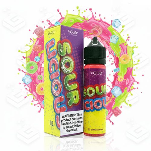 ایجوس پاستیل ترش هندوانه طالبی کمپانی ویگاد | VGOD Sour Licious E-juice 60ml