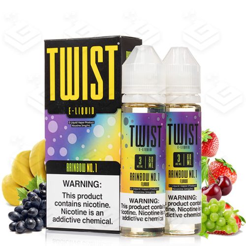 ایجوس میوه‌های ترش کمپانی توئیست | Twist Rainbow No.1 E-Juice 60ml