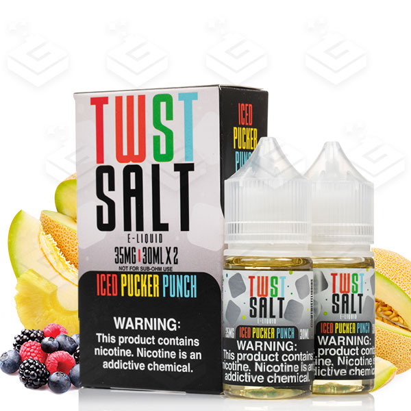 سالت میکس بری آناناس طالبی یخ کمپانی توئیست | Twist Iced Pucker Punch Salt nic 30ml سالت میکس بری آناناس طالبی یخ کمپانی توئیست | Twist Iced Pucker Punch Salt nic 30ml