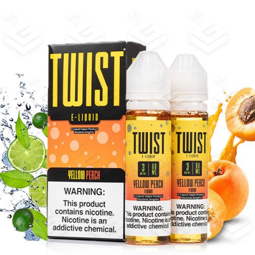 ایجوس لیموناد هلو کمپانی توئیست | Twist Yellow Peach E-Juice 60ml
