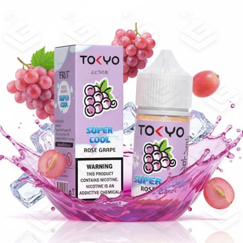 سالت سوپرکول انگور قرمز یخ کمپانی توکیو | Tokyo Super Cool – Rose Grape Salt 30ML