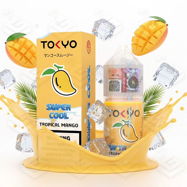 سالت سوپرکول انبه استوایی یخ کمپانی توکیو | Tokyo Super Cool – Tropical mango Salt 30ML سالت سوپرکول انبه استوایی یخ کمپانی توکیو | Tokyo Super Cool – Tropical mango Salt 30ML