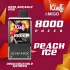 پاد یکبارمصرف هلو یخ سِری آمیگو کمپانی اكسترا (8000 پاف، باتری قابل شارژ) | Xtra Kief Amigo 8000 Puffs Peach Ice Disposable Vape
