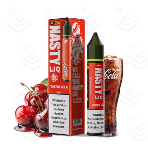 سالت سری جدید نوشابه کولا گیلاس کمپانی نستی | Nasty LIQ Cherry Cola Salt nic 30ml