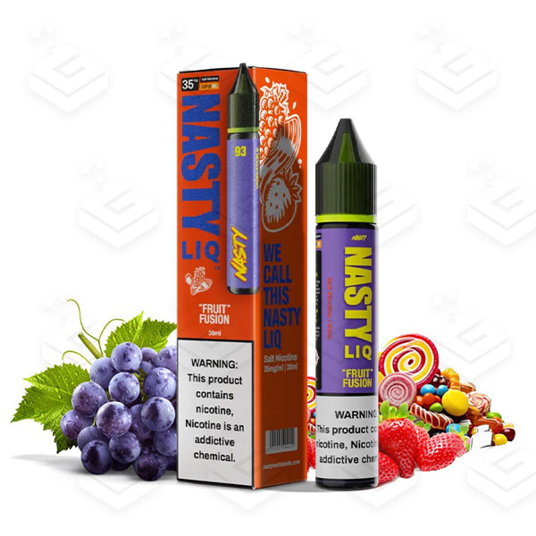 سالت سری جدید انگور توتفرنگی پاستیل کمپانی نستی | Nasty LIQ Fruit Fusion Salt nic 30ml سالت سری جدید انگور توتفرنگی پاستیل کمپانی نستی | Nasty LIQ Fruit Fusion Salt nic 30ml