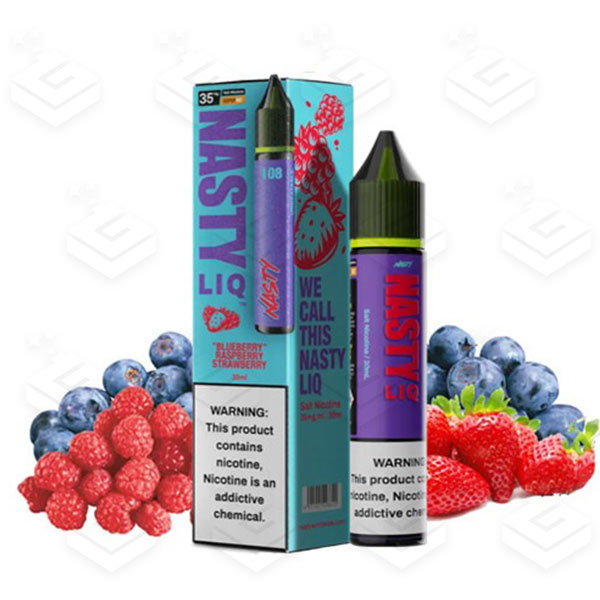 سالت سری جدید توتفرنگی بلوبری رزبری کمپانی نستی | Nasty LIQ Blueberry Raspberry Strawberry Salt nic 30ml سالت سری جدید توتفرنگی بلوبری رزبری کمپانی نستی | Nasty LIQ Blueberry Raspberry Strawberry Salt nic 30ml