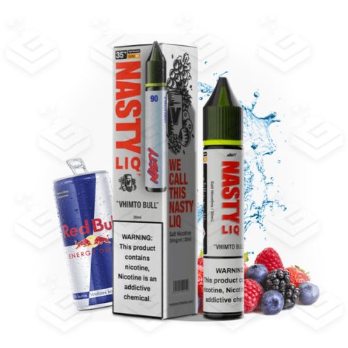 سالت سری جدید انرژی زا میوه ای کمپانی نستی | Nasty LIQ Vhimto Bull Salt nic 30ml