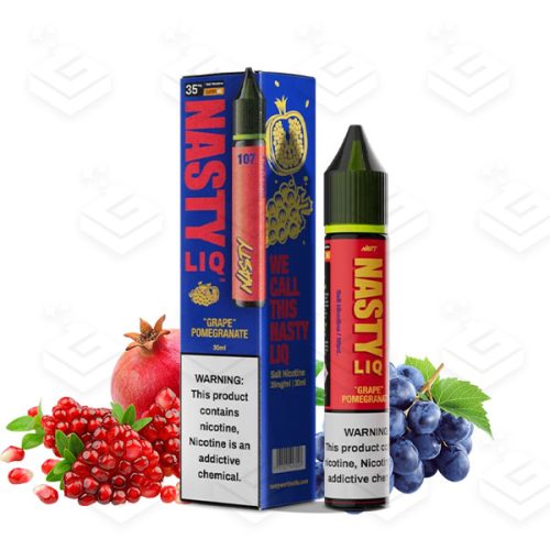 سالت سری جدید انگور انار کمپانی نستی | Nasty LIQ 107 Grape Pomegranate Salt nic 30ml