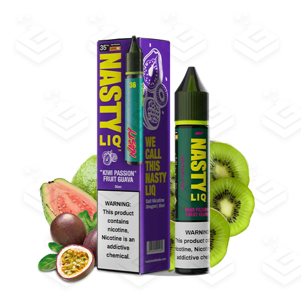 سالت سری جدید کیوی پشن فروت گواوا کمپانی نستی | Nasty LIQ Kiwi Passion Fruit Guava Salt nic 30ml سالت سری جدید کیوی پشن فروت گواوا کمپانی نستی | Nasty LIQ Kiwi Passion Fruit Guava Salt nic 30ml