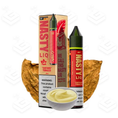 سالت تنباکو کرم کاستارد کمپانی نستی | Nasty Liq 82 Custard Tobacco Salt nic 30ml