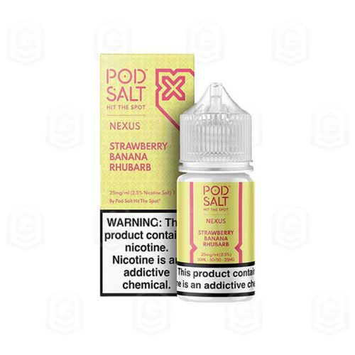 پاد سالت ریواس موز توت فرنگی Pod Salt Strawberry Banana Rhubarb