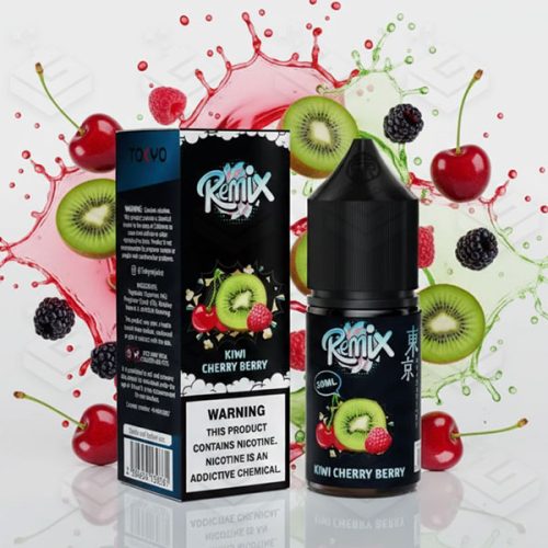 سالت رمیکس کیوی گیلاس تمشک کمپانی توکیو | Tokyo Remix – Kiwi Cherry Berry Salt 30ML