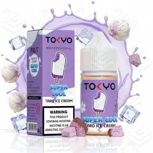 سالت سوپرکول بستنی تارو با یخ کمپانی توکیو | Tokyo Super Cool – Taro Ice Cream Salt 30ML