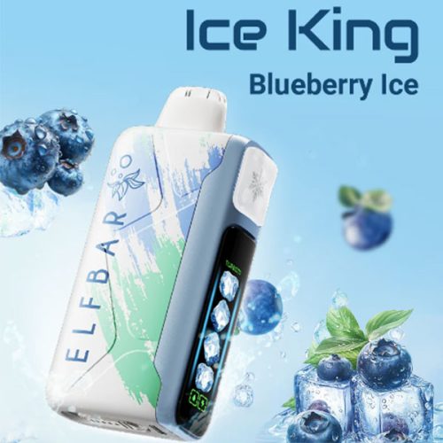 پاد یکبار مصرف بلوبری یخ ۳۰۰۰۰ پاف الف بار Ice King