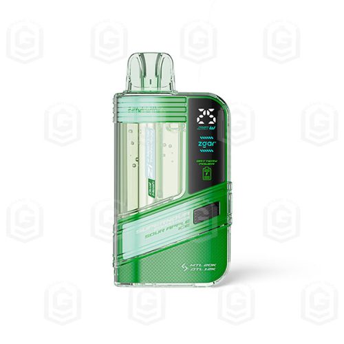 پاد یکبار مصرف سیب ترش یخ ۳۰۰۰۰ پاف زیگار سوپرنوا | ZGAR Supernova 30000 PUFFS Disposable Pod – Sour Apple Ice