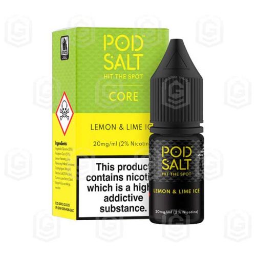 سالت نیکوتین لیمو یخ پاد سالت Pod Salt Lemon Lime Ice