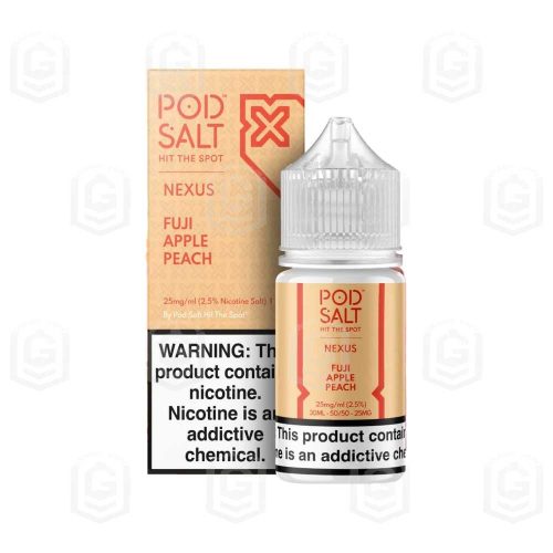 سالت نیکوتین سیب فوجی هلو پاد سالت Pod Salt Fuji Apple Peach