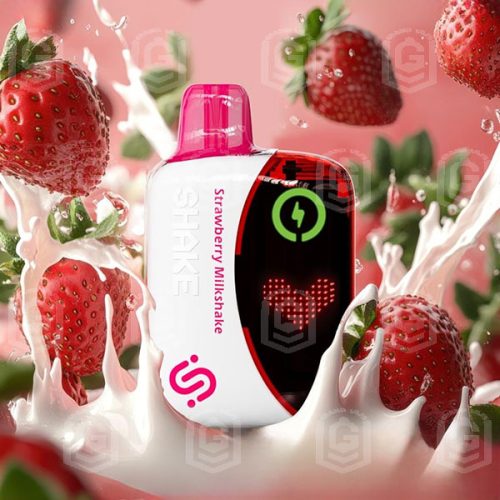 پاد یکبار مصرف چیلاکس شیک ۲۲۰۰۰ پاف شیک شیر توت فرنگی Chillax Shake 22KP Strawberry Milkshake