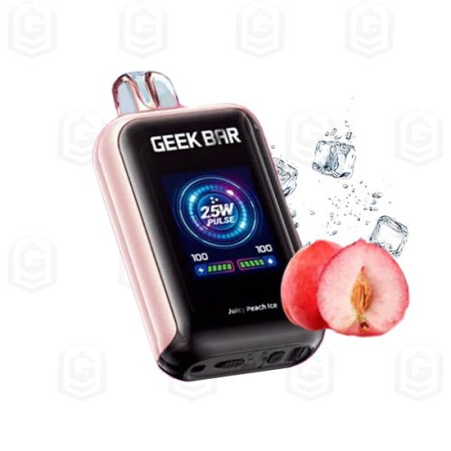 پاد یکبار مصرف گیک بار وات ۲۳۰۰۰ پاف آبمیوه هلو یخ Geek Bar WATT 23000 Puffs Juicy Peach Ice
