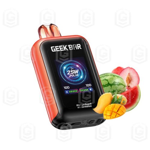 پاد یکبار مصرف گیک بار وات ۲۳۰۰۰ پاف انبه هلو هندوانه Geek Bar WATT 23000 Puffs Mango Peach Watermelon