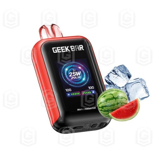 پاد یکبار مصرف گیک بار وات ۲۳۰۰۰ پاف هندوانه یخ Geek Bar WATT 23000 Puffs Watermelon Ice