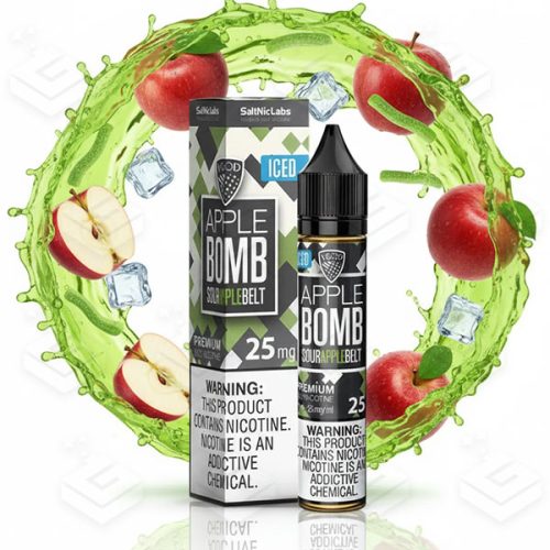 سالت بمب سیب ترش یخ کمپانی ویگاد | VGOD Iced Apple Bomb SaltNic 30ml