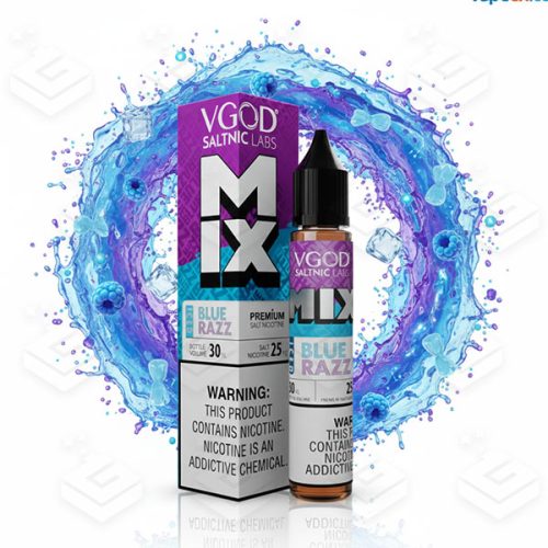 سالت سری جدید بلوبری رزبری یخ کمپانی ویگاد | VGOD MIX Iced Blue Razz SaltNic 30ml