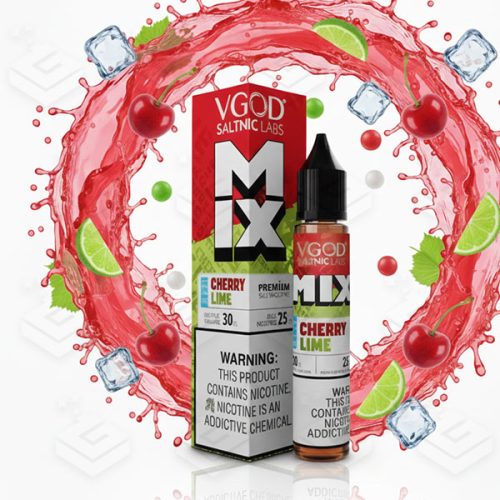 سالت سری جدید گیلاس لیمو یخ کمپانی ویگاد | VGOD MIX Iced Cherry Lime SaltNic 30ml