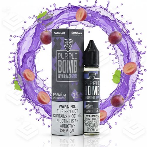 سالت بمب انگور کمپانی ویگاد | VGOD Purple Bomb SaltNic 30ml
