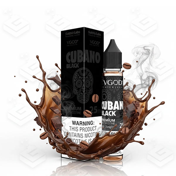سالت سیگار کوبایی (کوبانو بلک) کمپانی ویگاد | VGOD Cubano Black SaltNic 30ml سالت سیگار کوبایی (کوبانو بلک) کمپانی ویگاد | VGOD Cubano Black SaltNic 30ml