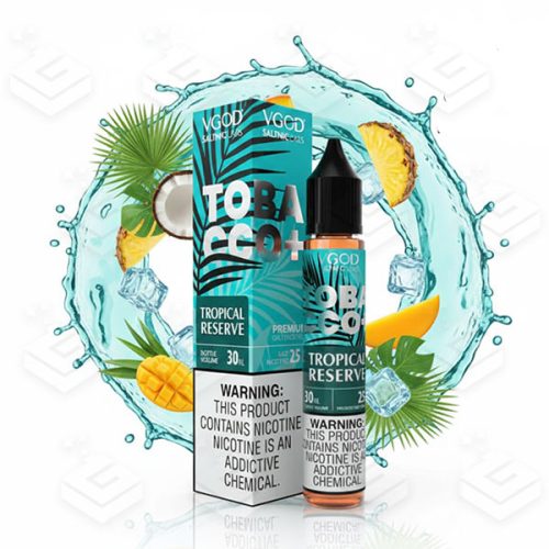 سالت ویگاد تنباکو میوه‌ای | VGOD Tobacco+ Tropical Reserve Nic Salt 30ml