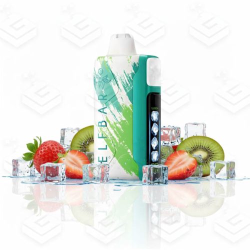 پاد یکبارمصرف توتفرنگی کیوی یخ کمپانی الف بار (30000 پاف، باتری قابل شارژ) | ELF BAR Ice King 30000 Puffs Strawberry Kiwi Ice Disposable Vape