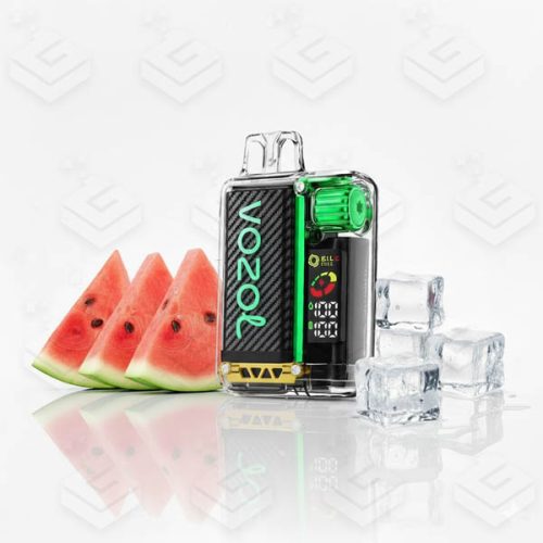 پاد یکبار مصرف هندوانه یخ 20000 پاف وزول(باتری قابل شارژ) | VOZOL VISTA 20000 Puffs Disposable Vape - Watermelon Ice